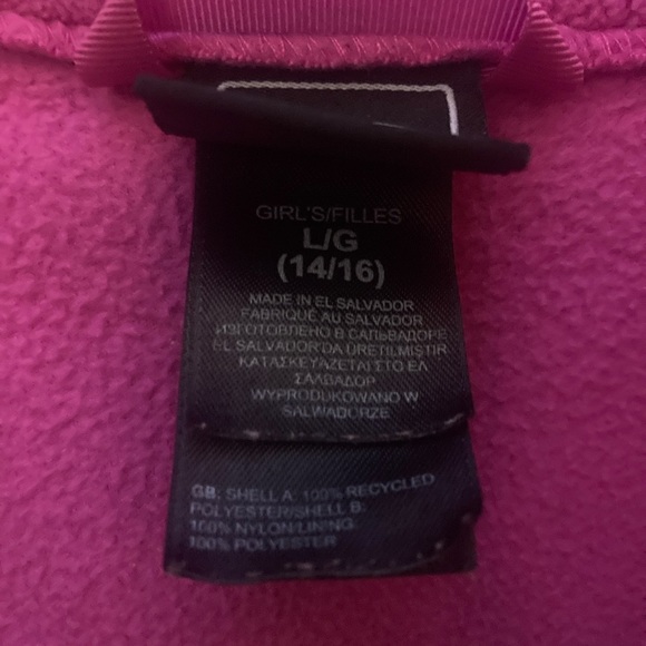 Hot pink North face kids jacket - Picture 3 of 4